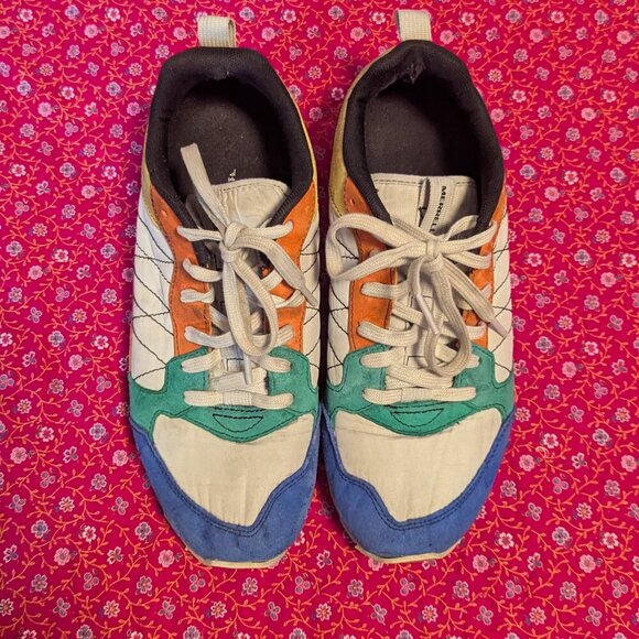 Merrell Alpine Sneaker Suede Retro Rainbow Multicolor Shoe J003570 Women Size 8 - Picture 9 of 11